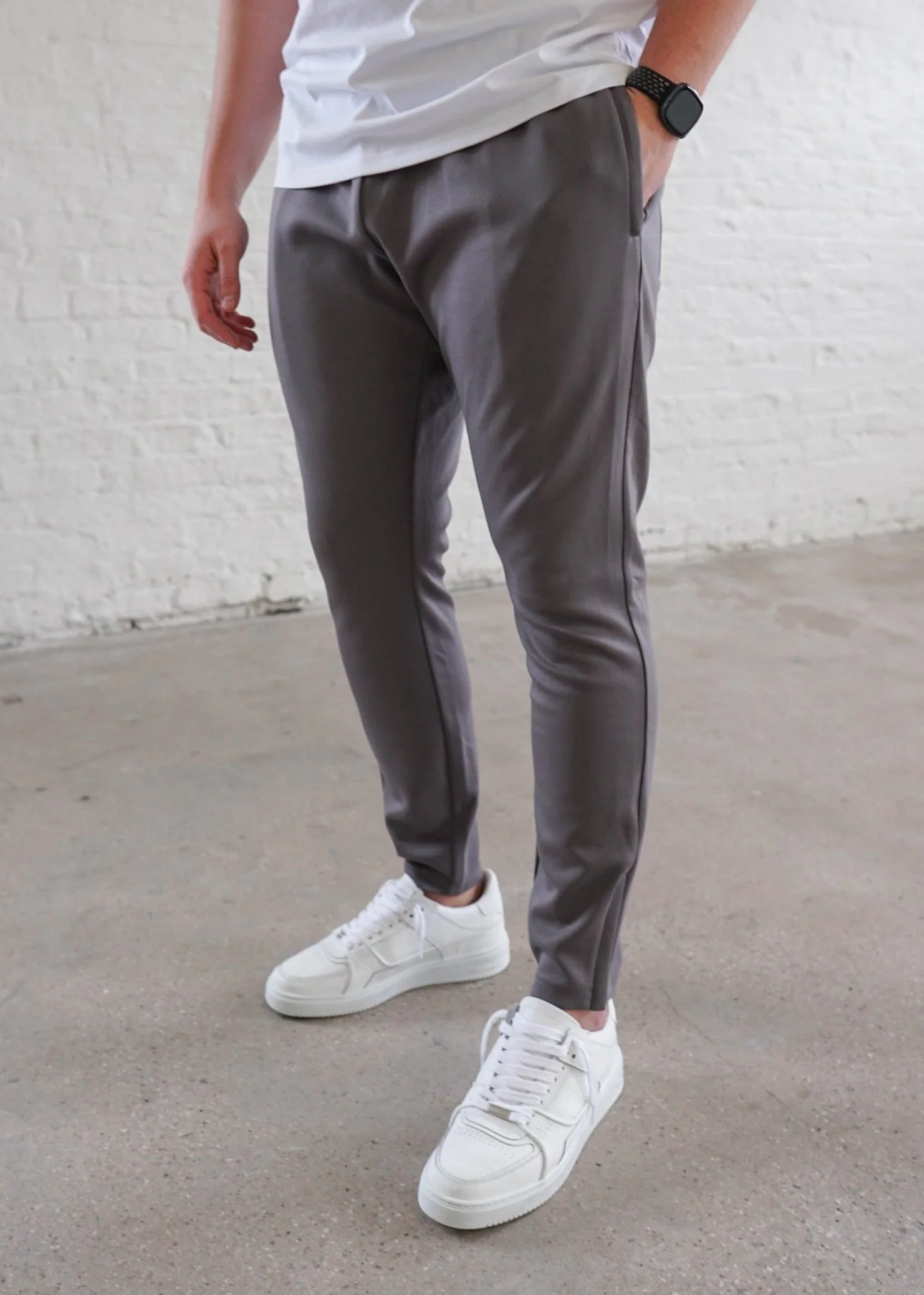 Luxe Aura Joggers In Mid Grey - Image 7