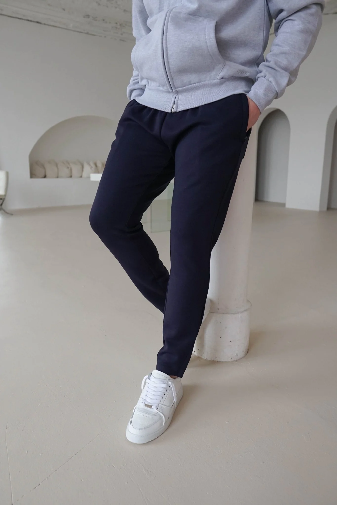 Luxe Aura Joggers In Navy - Image 10