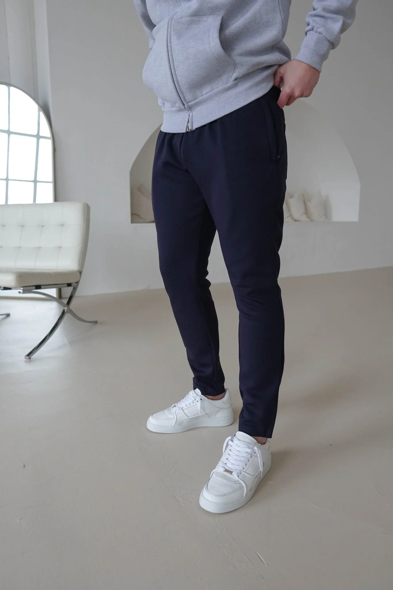 Luxe Aura Joggers In Navy - Image 11