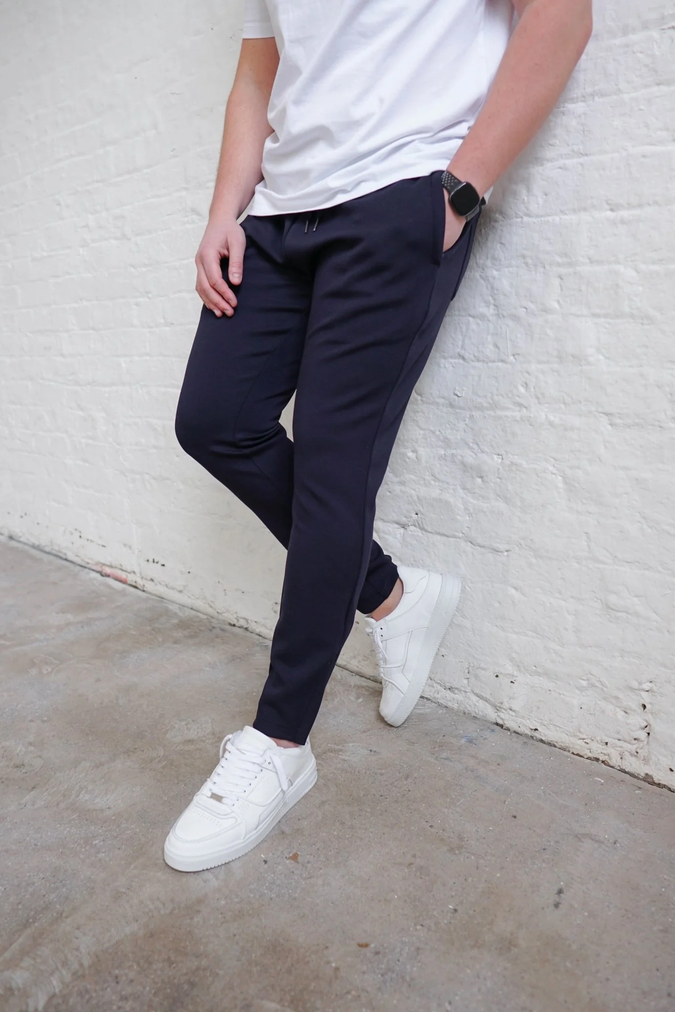 Luxe Aura Joggers In Navy - Image 6