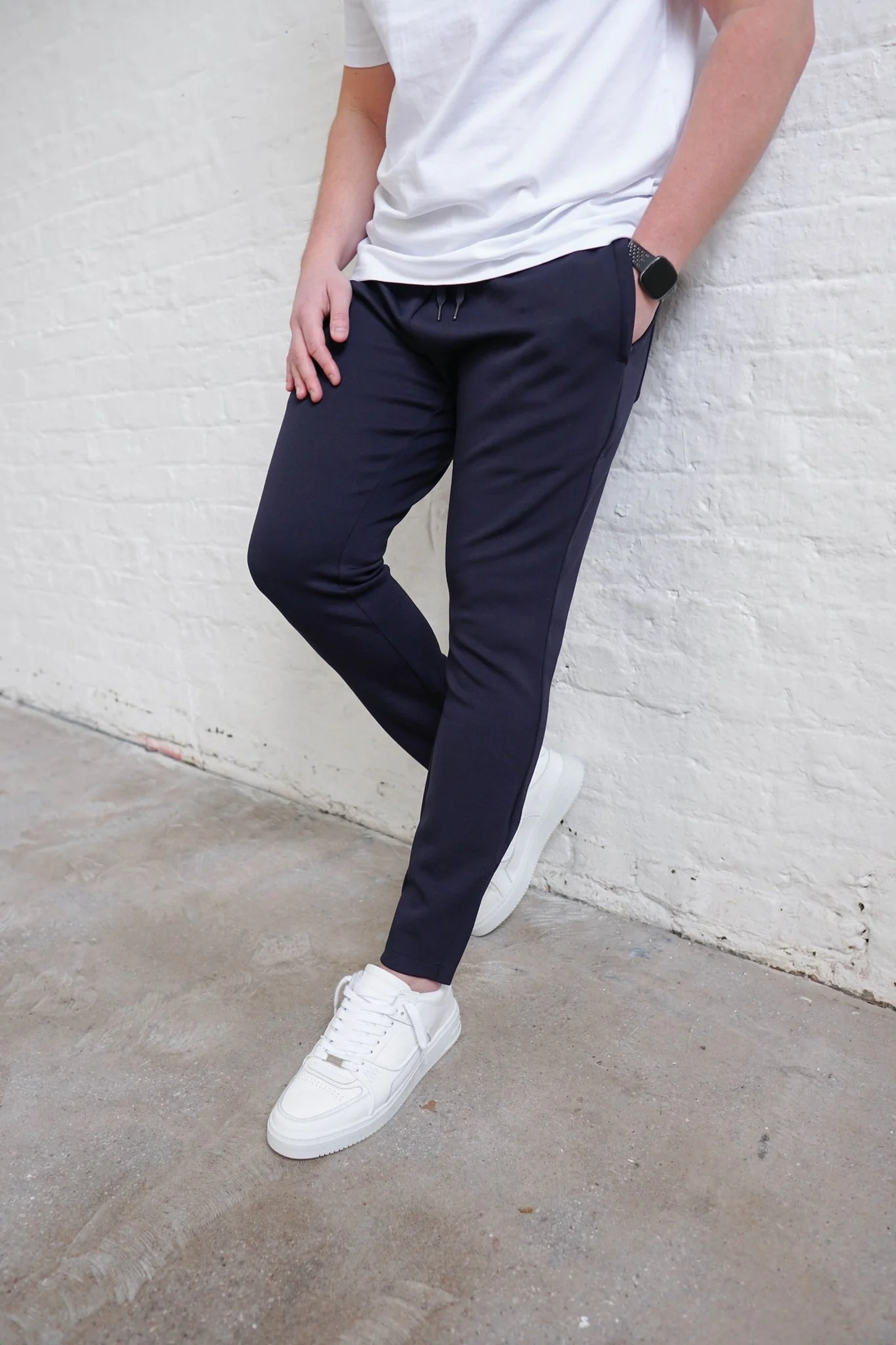 Luxe Aura Joggers In Navy - Image 8